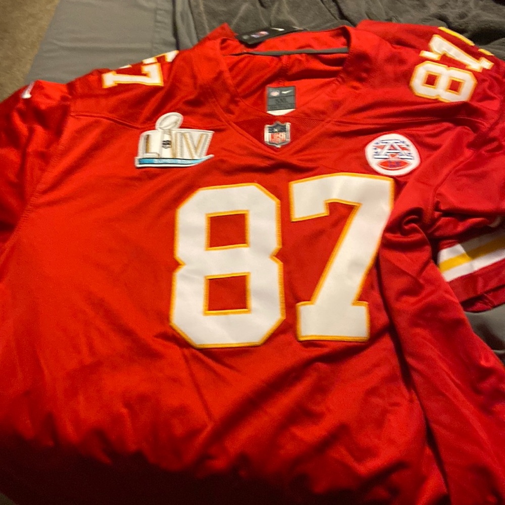 Travis Kelce jersey 5xl nike Super Bowl jersey